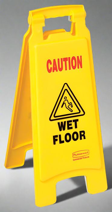 Rubbermaid Wet Floor sign English, Yellow