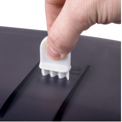 Twin Jumbo Roll Toilet Paper Dispenser - Frosted Black & White